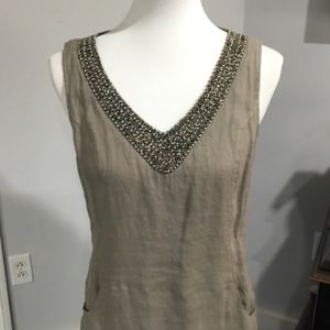 NWT Lina Tomei Linen Dress